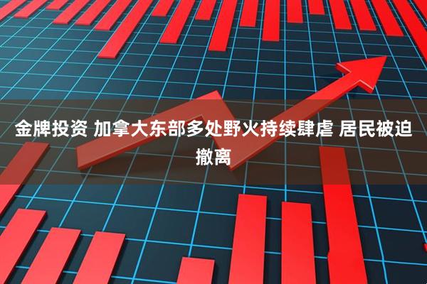 金牌投资 加拿大东部多处野火持续肆虐 居民被迫撤离