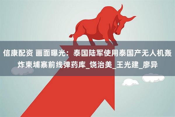 信康配资 画面曝光：泰国陆军使用泰国产无人机轰炸柬埔寨前线弹药库_饶治美_王光建_廖异