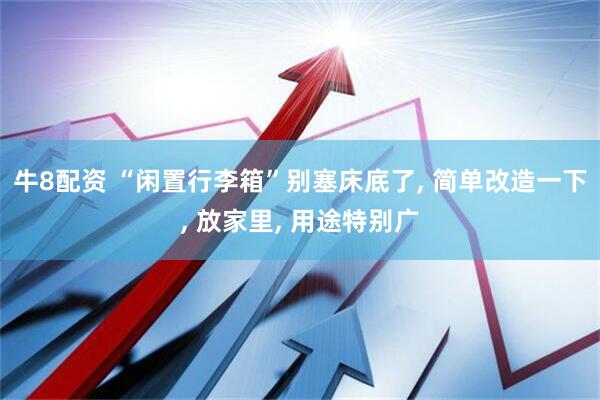 牛8配资 “闲置行李箱”别塞床底了, 简单改造一下, 放家里, 用途特别广
